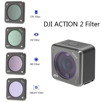 Action 2 Filter UV CPL ND NDPL NIGHT STAR Macro 10X Optical Glass Lens Filters Set For DJI Osmo Action2 Camera Accessories
