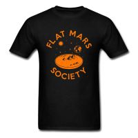 Flat Mars Society Tshirt Novelty Men Tee Shirt Cotton Black Tees Occupy Mars Space X Letter Tshirt Geek Mens Gildan