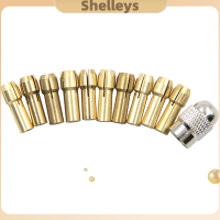 Shelleys เครื่องเจาะขนาดเล็ก11ชิ้น/ชุดปลอกทองเหลืองเชยสำหรับ0.5สว่าน-3.2มม