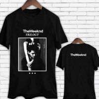 เสื้อยืดผู้ชายสไตล์ฤดูร้อนแฟชั่นเสื้อยืดเดอะวีกเอนด์ไตรภาคหน้าปกอัลบั้ม Xo สีดำเสื้อยืด S-3Xl