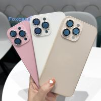 Casing ponsel bahan kaca asli 1:1 tas penutup debu tahan air kotak cangkang pelindung untuk iPhone 11 12 13 14 Pro Max Plus