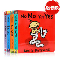 One hair series 4 volumes of English original picture books yummy yuky big little no yes yes, Leslie Patricelli