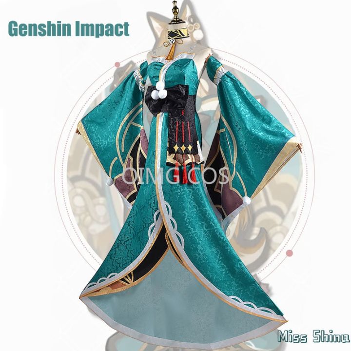 genshin-impact-miss-hina-cosplay-costume-uniform-wig-anime-halloween-costumes-women-game