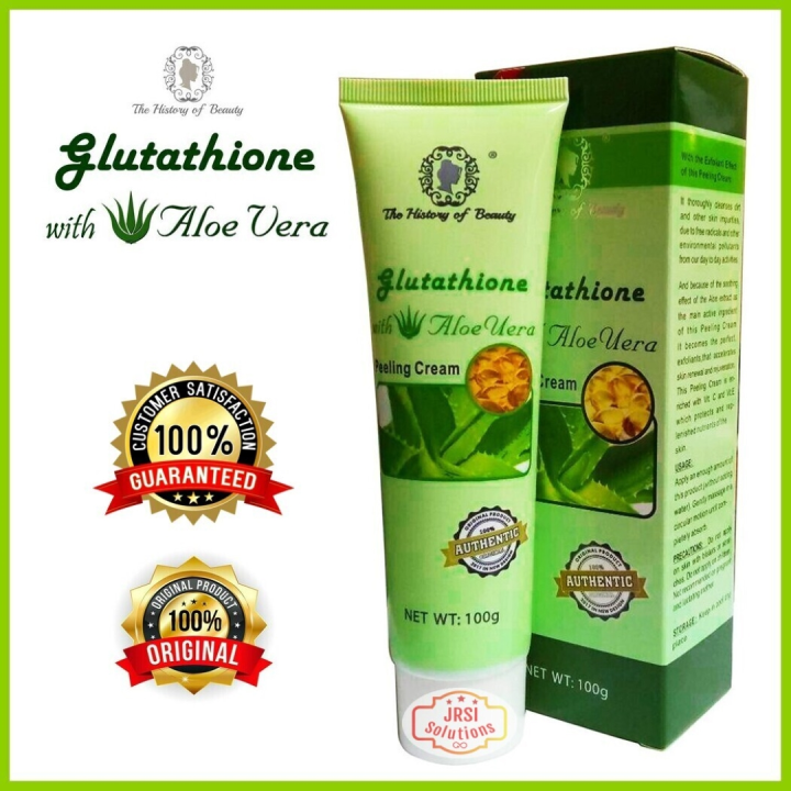 GLUTATHIONE WITH ALOE VERA PEELING CREAM (THE HISTORY OF BEAUTY) 100g
