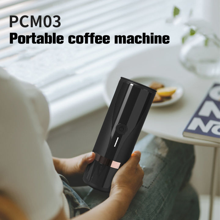 เครื่องชงกาแฟแบบพกพาสมาร์ทไร้สายความร้อนเครื่องชงกาแฟท่องเที่ยวกลางแจ้งผงกาแฟแคปซูลไฟฟ้าถ้วยน้ำร้อน