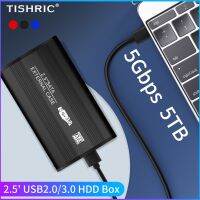 TISHRIC USB2.0เคส HDD/3.0อะแดปเตอร์สำหรับ SSD ฮาร์ดดิสก์ภายนอกไดรฟ์ Hd/enclosure Pocket 2.5 HD Optibay 5Gbps อลูมิเนียม