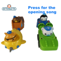 ของแท้ Octonauts GUP ของเล่นภาพเคลื่อนไหวเพลงซาวด์แทร็กความเฉื่อยรถแรงเสียดทานรถ Action Figure Kwazii Barnacles วันเกิดของขวัญ