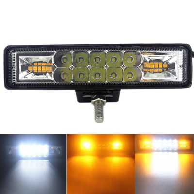 【cw】 48W Strobe Flash LED Light Bar White Amber Blue Red for Offroad 4x4 ATV SUV Motorcycle Truck Trailer Car Accessories 12V ！