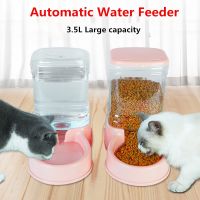 3.8 L Pet Automatic Feeding Bowls Dog Food Feeder Cat Water Feeder Large Capacity Food Water Dispenser Dog Cat Bowl Pet Supplies