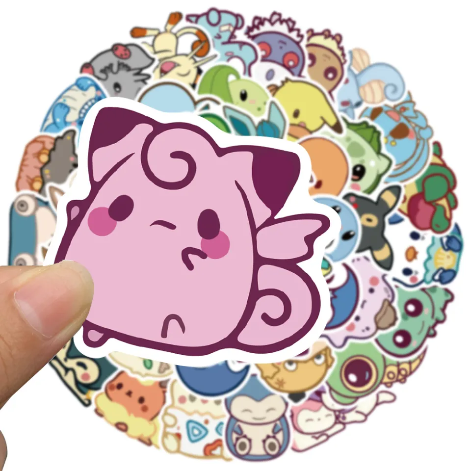 Pokemon Cute Kawaii Chibi Laptop Waterproof Stickers |50 Stickers