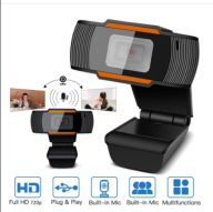 HD Webcam 30FPS USB 2.0 HD có mic và kẹp cố định cho máy tính webcam có thumbnail