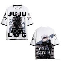 เสื้อยืดแขนสั้นลําลอง พิมพ์ลายกราฟฟิค Jujutsu Kaisen Gojo Yuta 3 มิติ สําหรับผู้ชาย และผู้หญิง