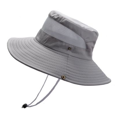 หมวก Topi Bucket ตาข่ายระบายอากาศสำหรับผู้หญิง,ใหม่หมวกปีกกว้างแบบอัลไพน์หมวกลายการ์ตูนแสงแดด