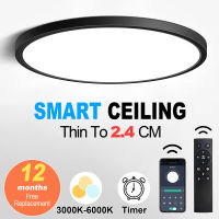 20inch LED Ceiling Lamp Smart App Remote Control Lighting Fixture Ultrathin LED Ceiling Lights For Bedroom Kitchen Living Room