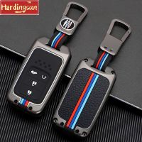 Hardingsun คลุมทั้งหมดโลหะผสมสังกะสีกุญแจรีโมตเคสสำหรับ Honda Civic City Vezel Accord HR-V CRV Polit Jazz Jazz Jade Crider Odyssey Key Protector