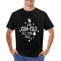 Gin-Gle Bells All The Way shirt T-Shirt blank t shirts black t shirt quick drying shirt big and tall t shirts for men