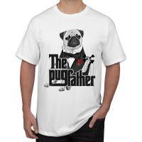 FPACE เสื้อยืดผู้ชายพิมพ์ลายฮิปสเตอร์ The Pugfather