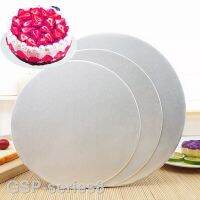 2023❦Meibum 10-40CM กระดานเงินแบบใช้แล้วทิ้งฐานกลมเคลือบ Cakeboard ขนมอบถาดสำหรับตกแต่ง