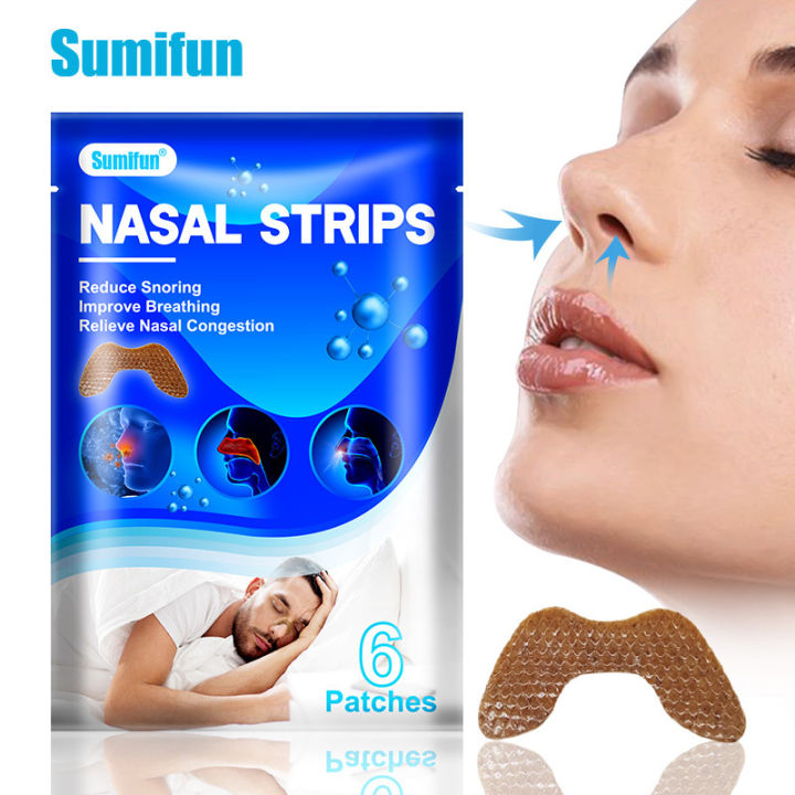 READY STOCK Sumifun Anti Snore Nasal Strips Ventilation Nose Patch ...