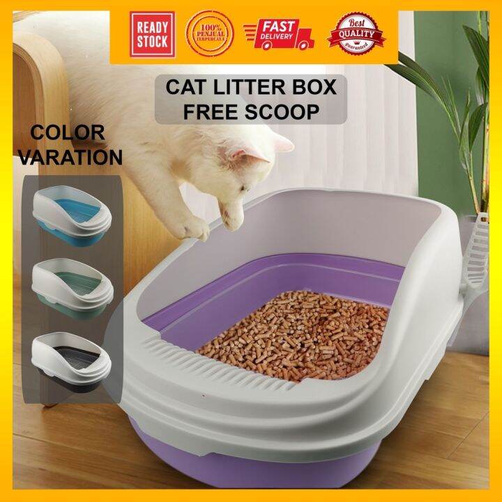 ↂ (XXL Size) Cat Toilet Large Double Layer Filter Litter Box Litter