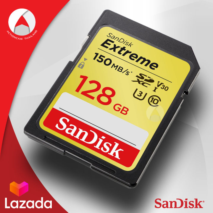 sandisk-sd-card-extreme-128gb-sdxc-speed-อ่าน150mb-s-เขียน-60mb-s-ประกัน-synnex-ตลอดอายุการใช้งาน-sdsdxv5-128g-gncin-เมมโมรี่-การ์ด-แซนดิส-กล้อง-ถ่ายภาพ-ถ่ายรูป-ถ่ายวีดีโอ-กล้องdslr-กล้องโปร-กล้องมิลเ
