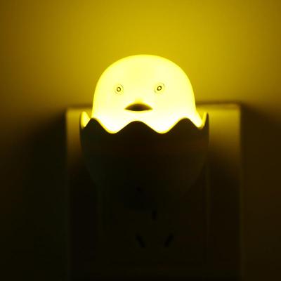 HEUV Cute Mini Night Light Yellow Duck Childrens Bedroom Lamp Home Decor US Plug