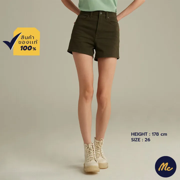 mc-jeans-กางเกงขาสั้นยีนส์ผู้หญิง-เอวสูง-มี-3-สี-mcjz075