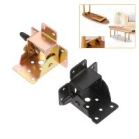 DRELD Metal Locking Folding Table Chair Leg Brackets Spring Cabinet Hinges Cupboard Door Furniture Hardware With Screws