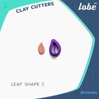 Leaf Shape C Clay Cutter/ Clay Tools/ Clay Earring Cutter/ Plastic Polymer Cutter/ Polymer Clay Cutter/ แม่พิมพ์กดดินโพลิเมอร์ทำต่างหู/ ทำต่างหู DIY/ รูปทรงใบไม้ C