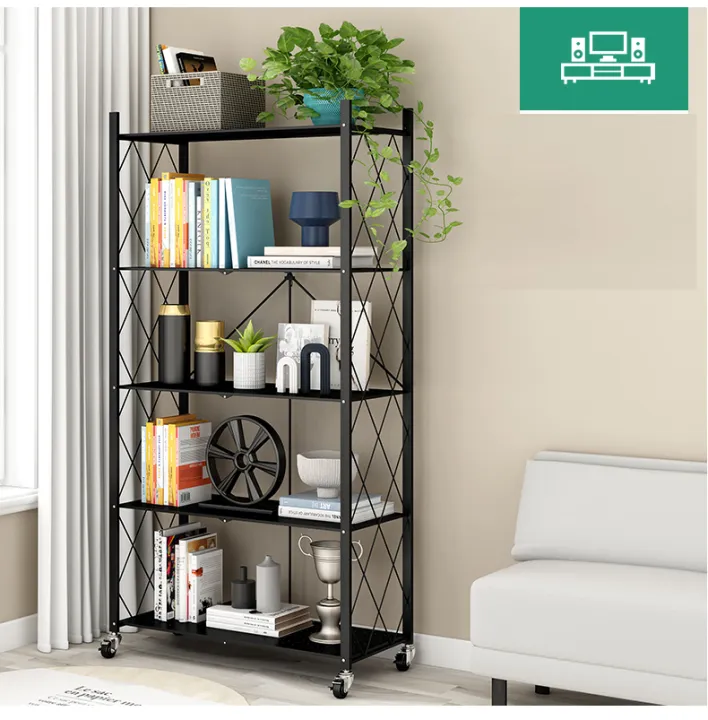 5 Layer Foldable Kitchen Shelve Rack Storage | Lazada PH