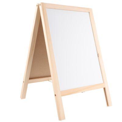 Portable Easels Freestanding Chalk Board Students Chalkboard Erasable Writing Small Sign 40x25cm Wooden Kids Whiteboard Child