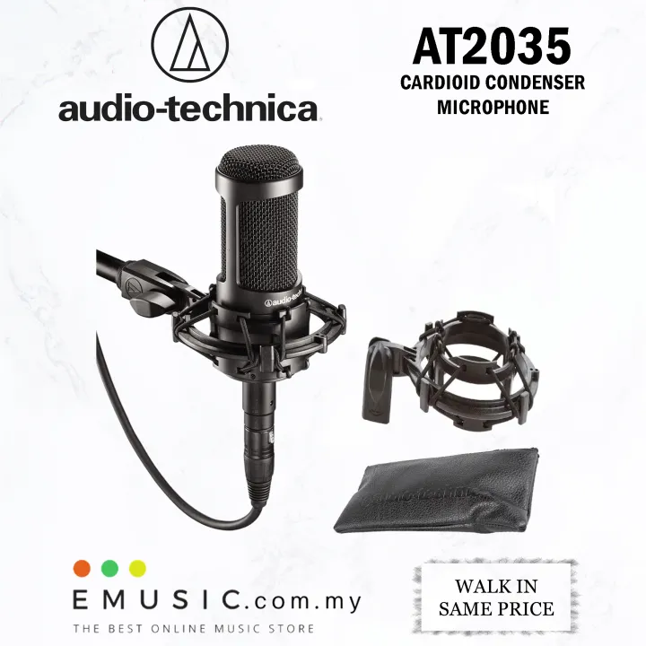 Audio Technica AT2035 Cardioid Condenser Microphone (Audio-Technica ...