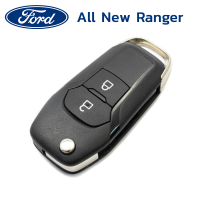 ซองกุญแจหนัง All New Ford Ranger รุ่นกุญแจเสียบ หนังแท้ เดินด้ายแดง โลโก้โลหะ