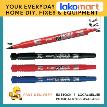 Pilot Oil-Based Twin Marker - Double-Sided - Extra Fine / Fine - Black