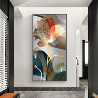 HD Print Elegant Flower Canvas Painting Abstract Art Porch Wall Decoration Picture Home Artwork Gift (No Frame)