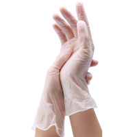 100pcs Transparent Disposable Vinyl Gloves Home Kitchen Garden Clean No Box 50 30 20 pcs Power Free Latex PVC Glove Large Small