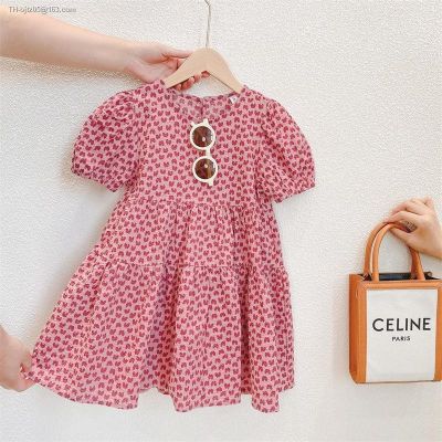 Childrens wear western style girls dress summer 2023 children new han edition hubble-bubble sleeve princess skirt in the