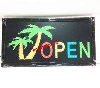 PP ป้ายไฟ OPEN อักษร ตกแต่งหน้าร้าน LED SIGN ข้อความ YW-18