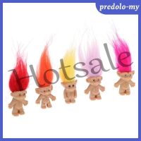 【hot sale】 ✵ B32 5 Pieces 3 Vintage Troll Doll Lucky Doll Mini Figures Toy Home Desk Decor