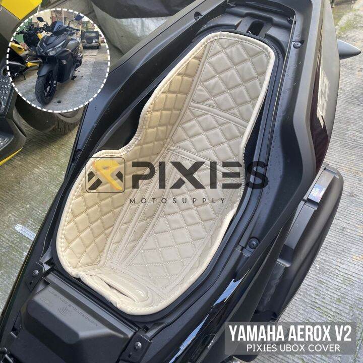 ♧YAMAHA AEROX V1 V2 PIXIES UBOX SEAT COMPARTMENT COVER☬ Lazada PH