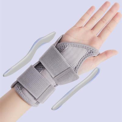 Carpal อุโมงค์สนับสนุนข้อมือรั้งกับ2 Splints สายรัดข้อมือมือสายรัดข้อมือห่อวงป้องกัน Artritis บรรเทาอาการปวด C Rossfit