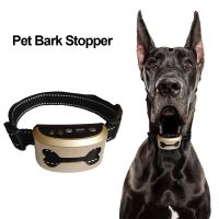 Ultrasonic No Bark Dog Collar Waterproof Anti Barking Device Rechargeable Dog Bark Suppressor 7 Levels Auto Adjust For Puppy Dog