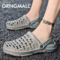 ORNGMALL รองเท้ารองเท้าฤดูร้อนคลาสสิคผู้ชายรองเท้าแตะสองสีสำหรับผู้ชาย,รองเท้าเดินในบ้านกีฬาแห้งเร็วชายหาด39-45ใหม่