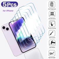 5PCS Tempered Glass for iPhone 14 13 12 11 Pro Max Mini Screen Protector for iPhone X XR XS Max 7 8 6 6S Plus SE 2020 Glass