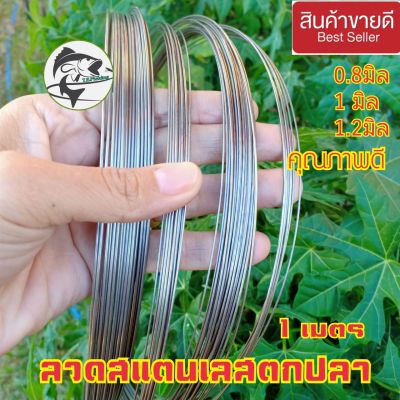 ลวดสแตนเลสตกปลา ลวดสแตนเลส ลวดสแตนเลส1มิล ลวดสแตนเลสทำตะกร้อตกปลา ลวดทำเหยื่อตกปลา ลวดสแตนเลส1.2มิล ลวดยาว1เมตร พร้อมส่ง