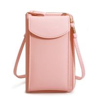 Yogodlns Casual Cellphone Crossbody Bag For Women PU Leather Shoulder Bag Multifuncion Messenger Handbag Flap Lady Pouch Bolsos Cross Body Shoulder Ba