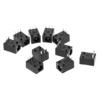 10ชิ้น DC-003 3.5X1.3มม. DC Power Jack Socket Connector 3-Pin Panel Mount Plug