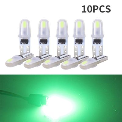 10PCS T5 Dashboard Lights 4014 LED Light W1.2W W3W Car Interior Light Auto Side Wedge Instrument Gauge 2SMD Lamp Bulbs