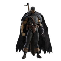 อะนิเมะ Berserk Guts ประกอบ Ver. รูปการกระทำพีวีซีสีดำดาบ Baserk เปลี่ยนใบหน้ารุ่นของเล่น17เซนติเมตร