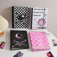 IFFVGX Chessboard A5 Kpop Photocard Binder Holder Photo Card Collect Book Idol Photo Album Hardcover Student School Stationery